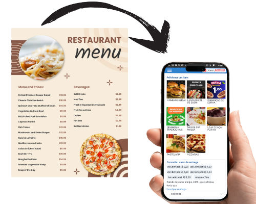 Cadastramos seu cardápio